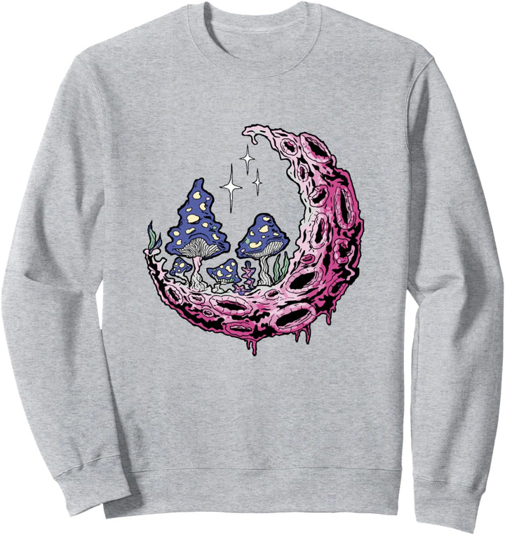 Mond und Pilze Pilze Natur Sweatshirt