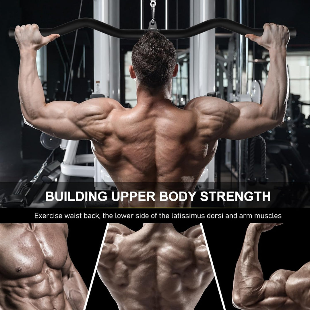 Lyndwin Latzugstange Bizeps Stange Klimmzugstangen Zugstange Muskelzugstange für Zuhause Bodybuildin