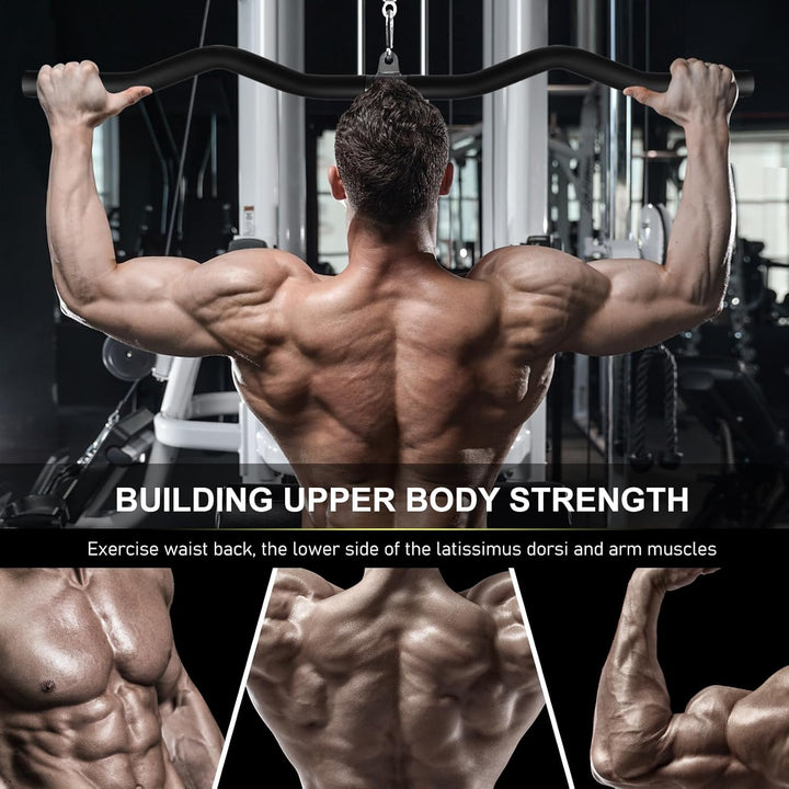 Lyndwin Latzugstange Bizeps Stange Klimmzugstangen Zugstange Muskelzugstange für Zuhause Bodybuildin