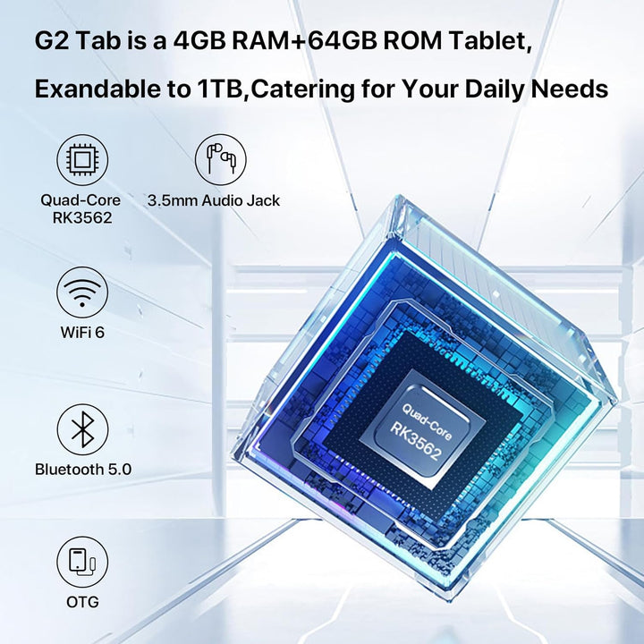 UMIDIGI Android Tablet 13,Tablet 10.1 Zoll 2024 Newest, G2 Tab Tablet,WiFi 6/BT5.0,8GB(4+4)+64GB/TF