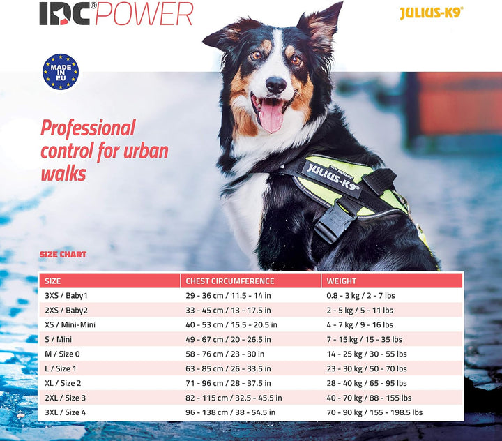 Julius-K9, IDC Powergeschirr, Grösse: XS/Mini-Mini, Pink mit kleinen Blumen Pink mit kleinen Blumen