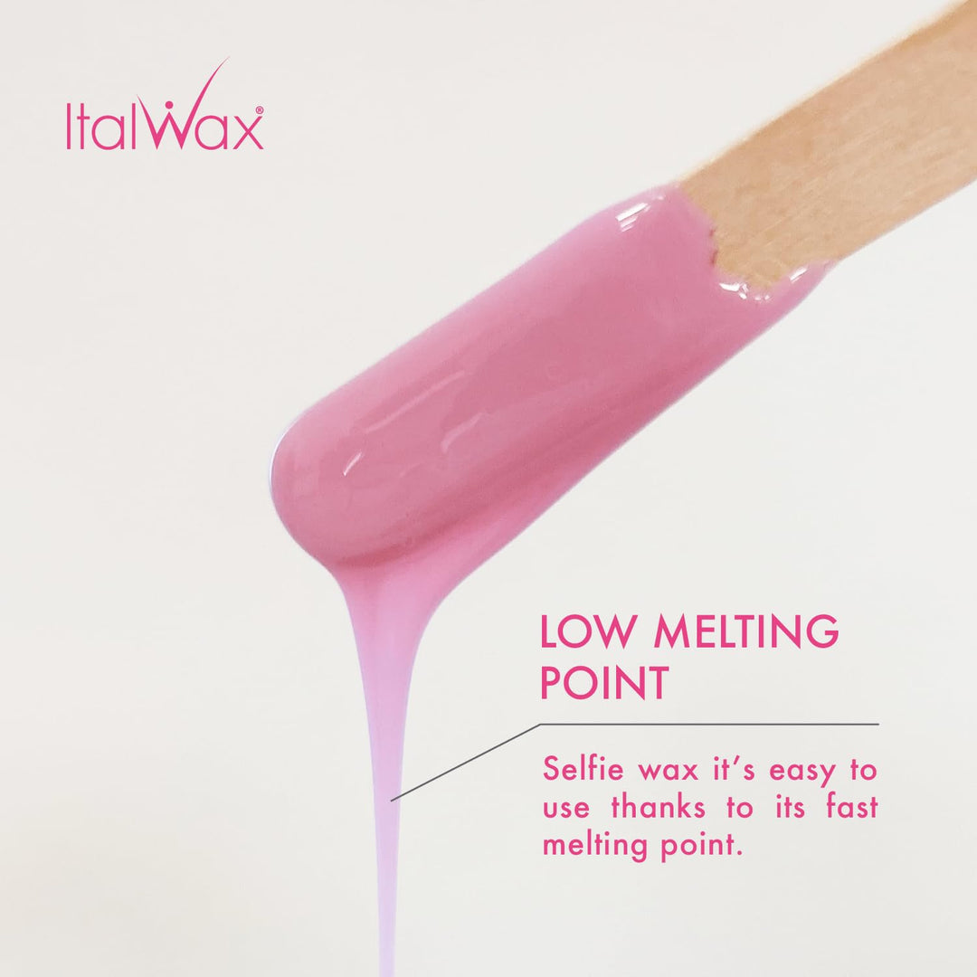 Italwax Face Selfie - 500g - Empfindliches Hartwachs für das Gesicht mit Ölkomplex - Perfekt für das
