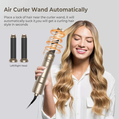 Air Styler 6 in 1 Hair Styler mit Haartrockner, Locken, Haarbürste, Haarbürste, Glättbürste, Magic S