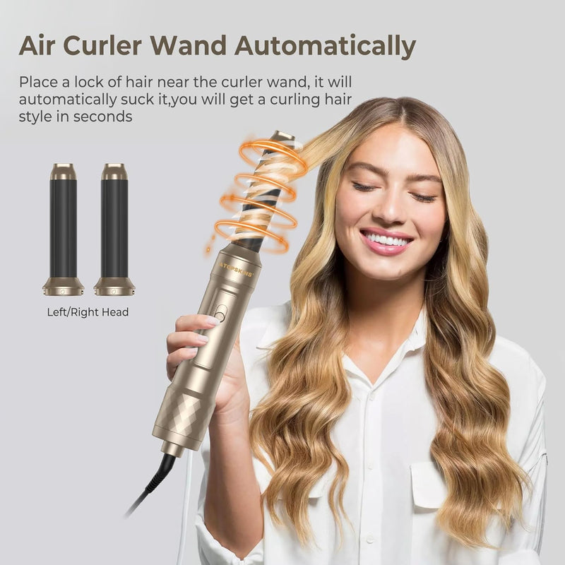 Air Styler 6 in 1 Hair Styler mit Haartrockner, Locken, Haarbürste, Haarbürste, Glättbürste, Magic S