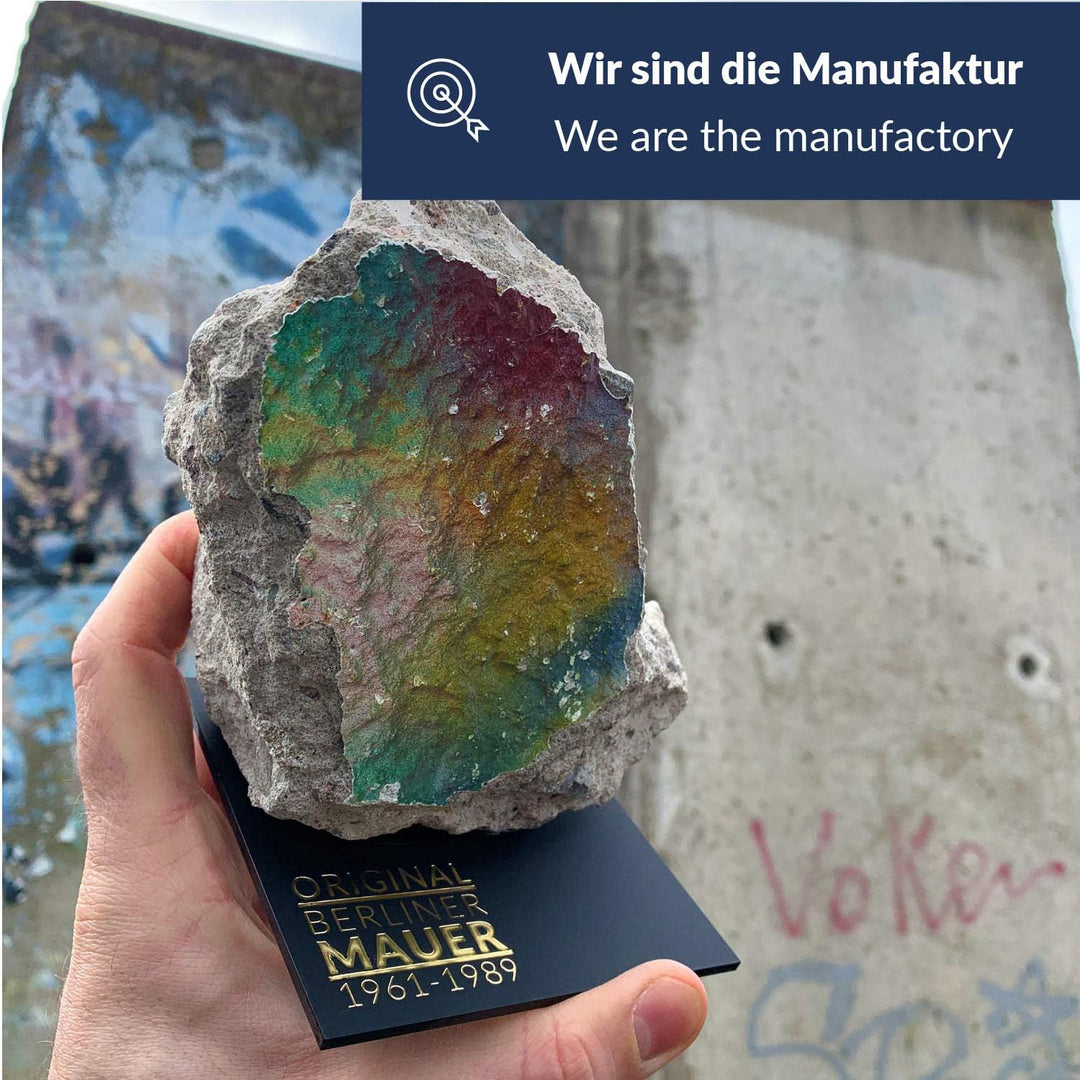ORIGINAL Berliner Mauer-Stein | authentisches Stück mit Echtheitszertifikat | Handarbeit direkt aus