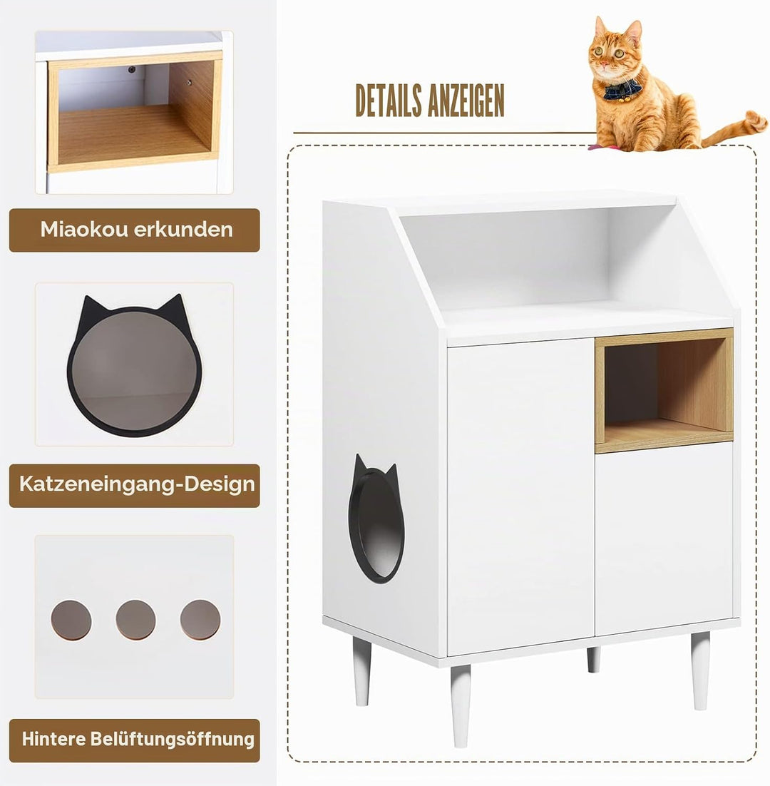 SogesHome Konsolentisch Konsolenschrank Beistellschrank Sideboards Kommode als Katzenhaus Katzenhöhl