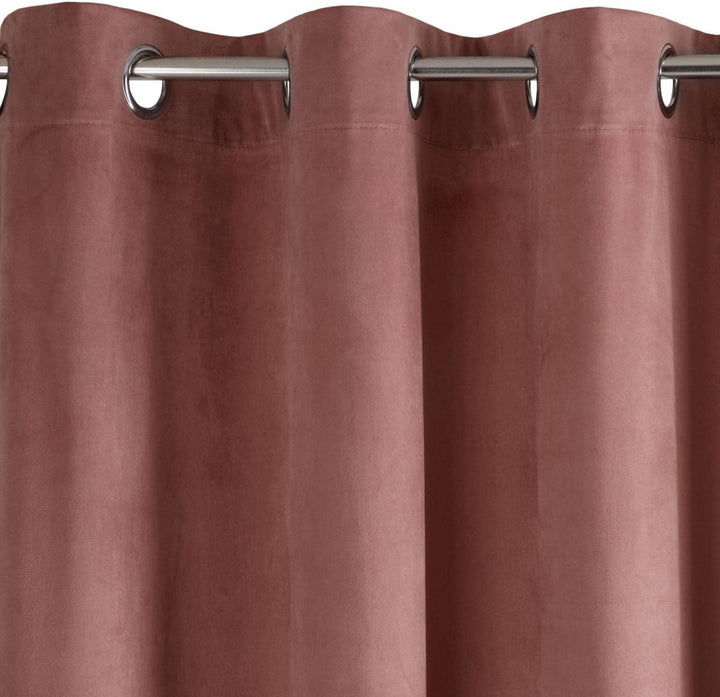 Eurofirany Pierre Vorhang Gardine Samt Ösen Velvet – Wohnzimmer Schlafzimmer Modern Klassisch Metall