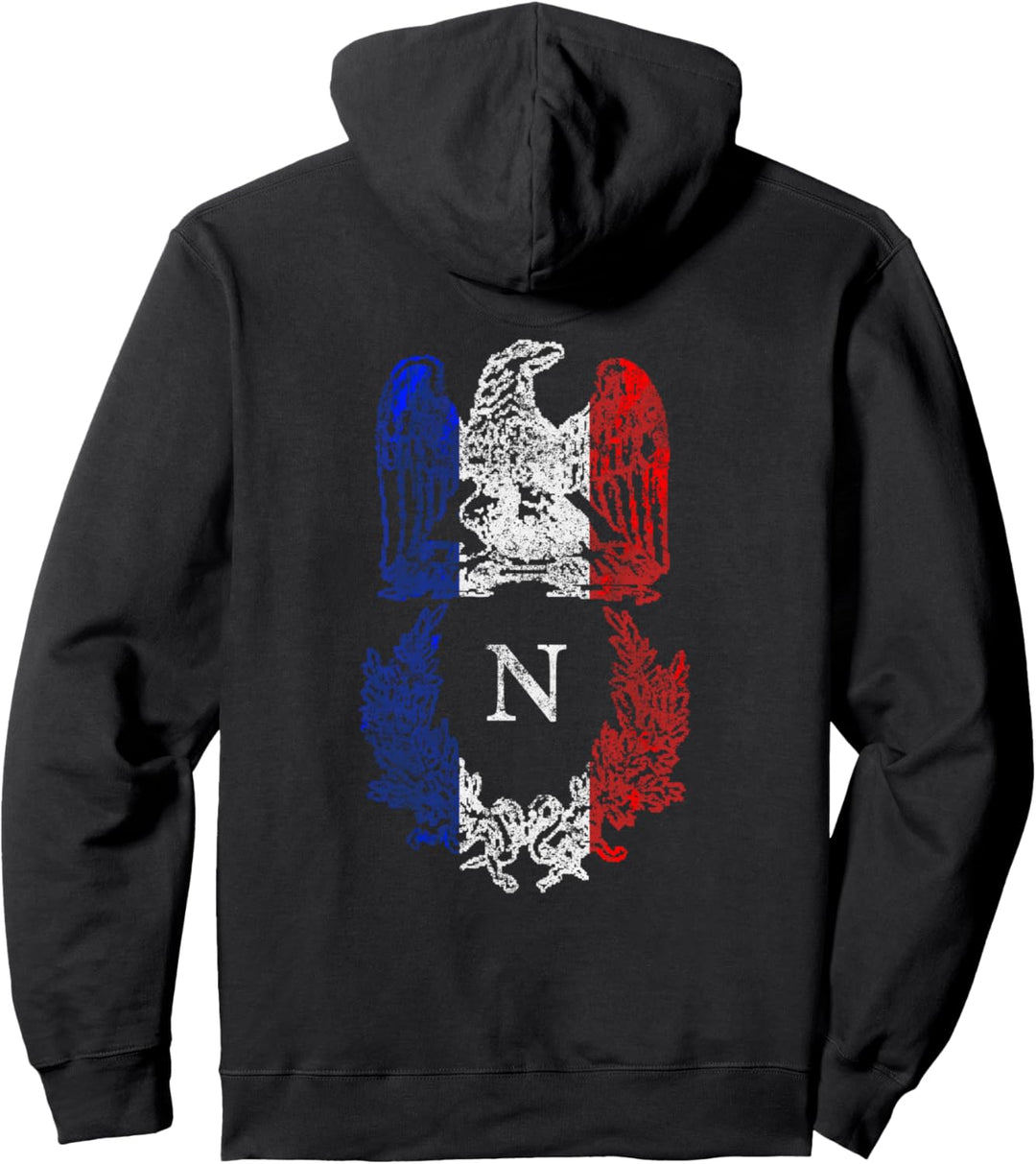Napoleon Bonaparte Eagle French Flag Napoleonische Pullover Hoodie