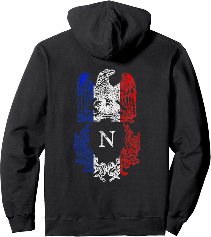Napoleon Bonaparte Eagle French Flag Napoleonische Pullover Hoodie