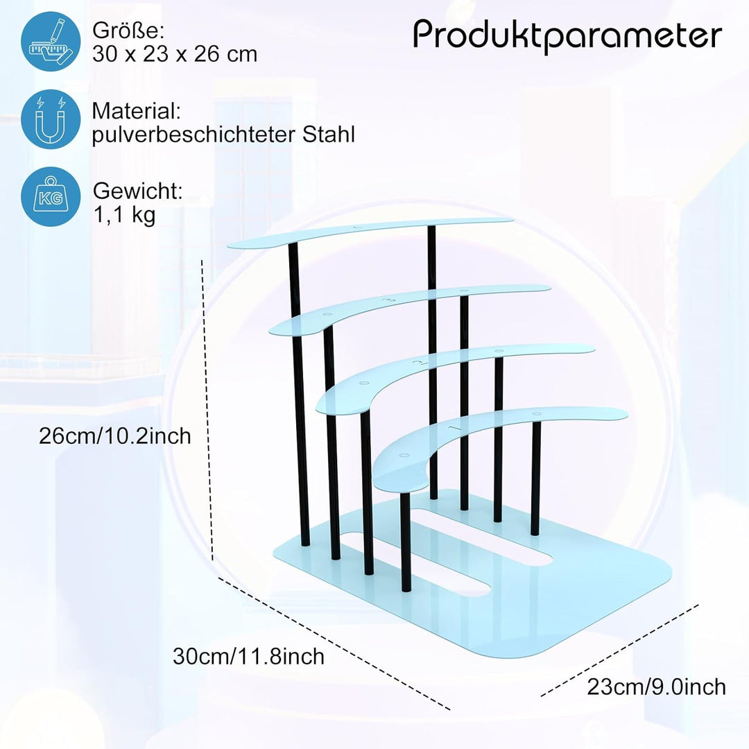 Regal für Tonie, Metall Display ständer für Toniebox，Aufbewahrungsregal für 30–40 Figuren , kinderzi