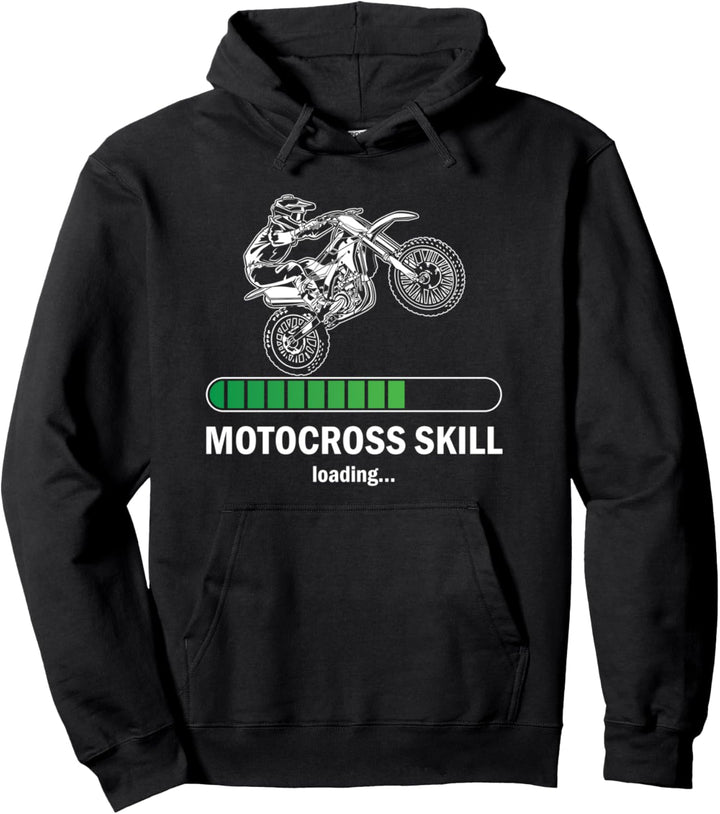 Motocross Skill Laden Extremsport Offroad Dirt Bike Pullover Hoodie