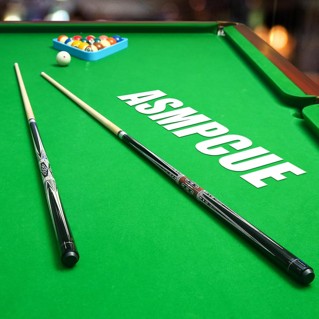 Pool Queue, 58 Zoll Billard Queue Hardwood Pool Cue 13mm Spitzen für Professionelle Billardspieler,