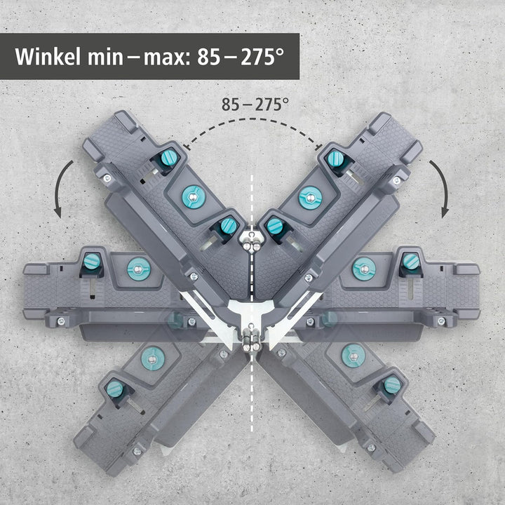 wolfcraft Schmiege und Gehrungsschneidlade PRO 6956000 / 2in1 Gehrungslade zum Schneiden von bis zu