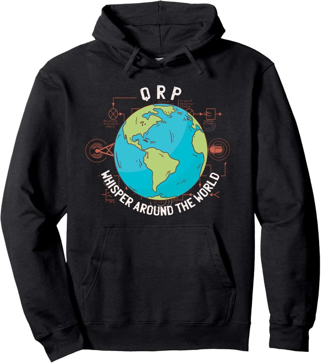 QRP Low Base Mobile Basisstation HF-Band HAM-Radio Pullover Hoodie