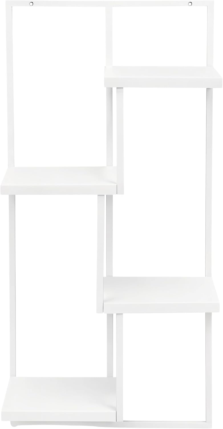 Pflanzregal Wand - Blumenhalter Hängend - RIPIANI Metal Moderne Wand Deko (Weiss, 38x20x80) Weiss 38