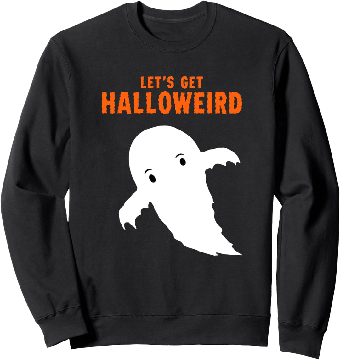 LET'S GET HALLOWEIRD Graphic Scary Funny Vintage Halloween Sweatshirt