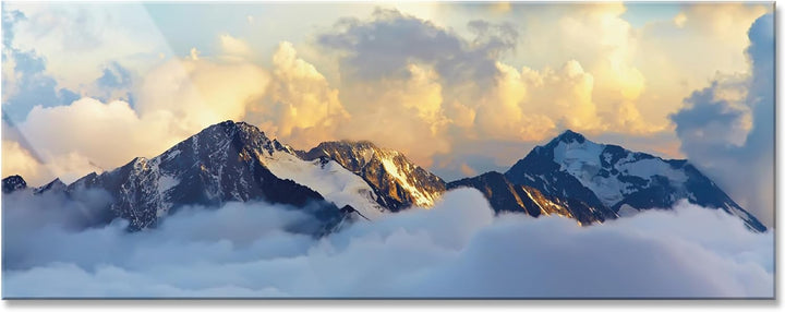 Primus Print - Wandbild Glasbild - Acrylglas Aludibond (Acryl, Berge 109,2x42 cm) Acryl Berge, Acryl