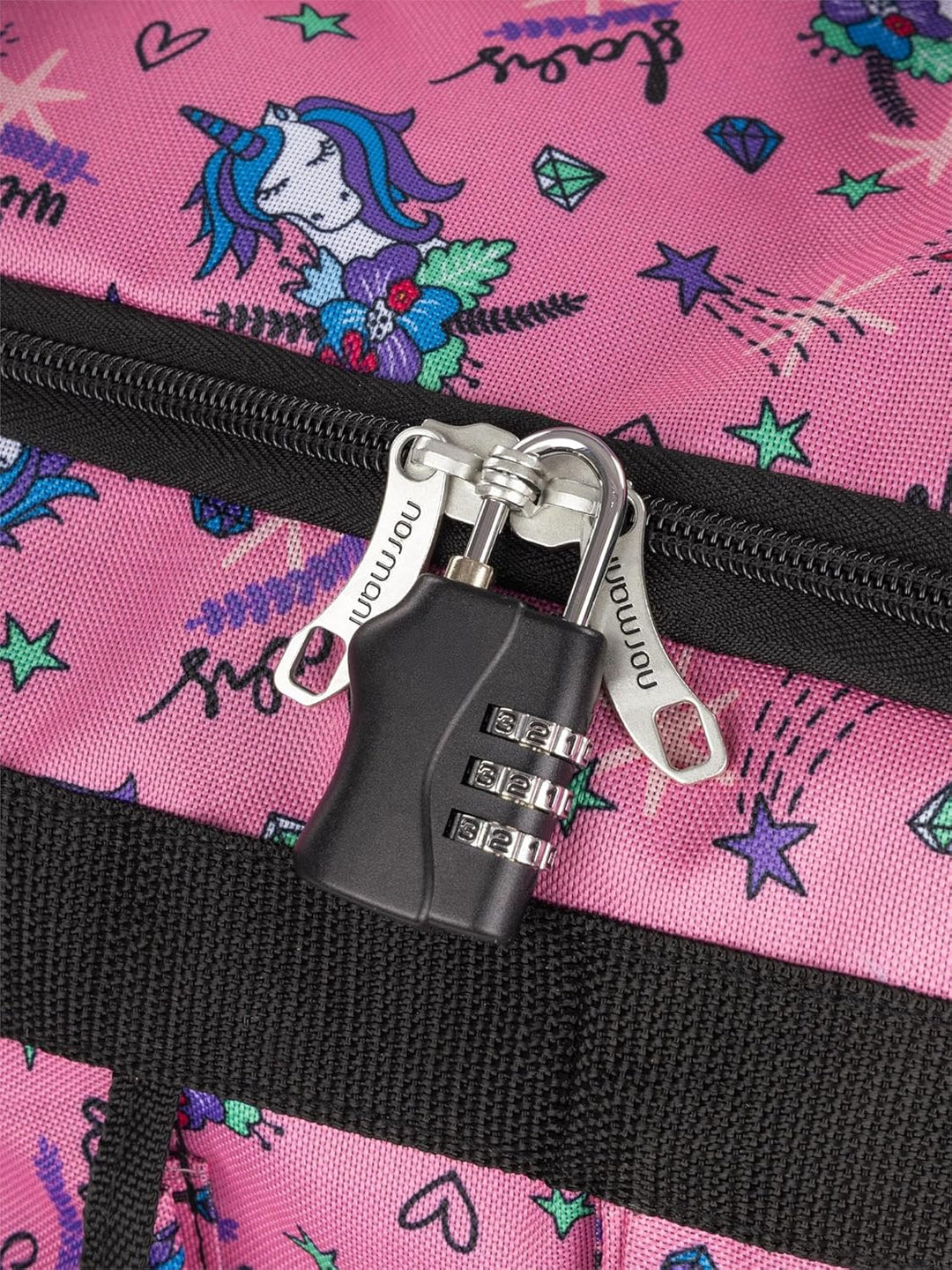 normani XXL Reisetasche Jumbo Big-Travel mit Rollen Farbe Einhorn Pink, Einhorn Pink