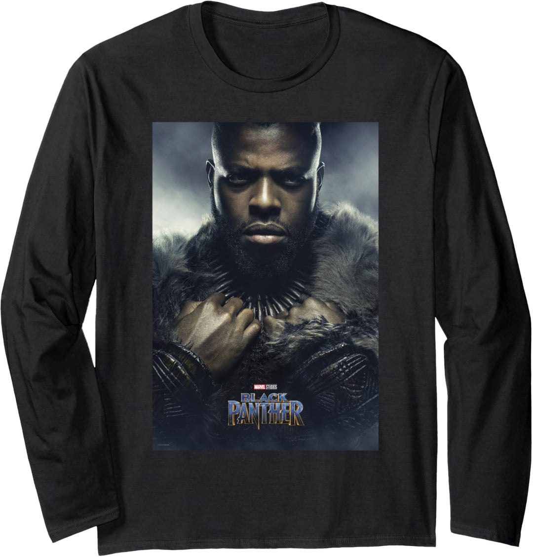Marvel Black Panther Avengers M'Baku Poster Langarmshirt