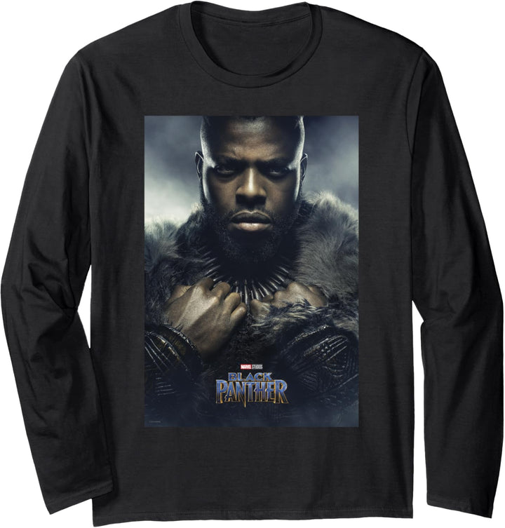 Marvel Black Panther Avengers M'Baku Poster Langarmshirt