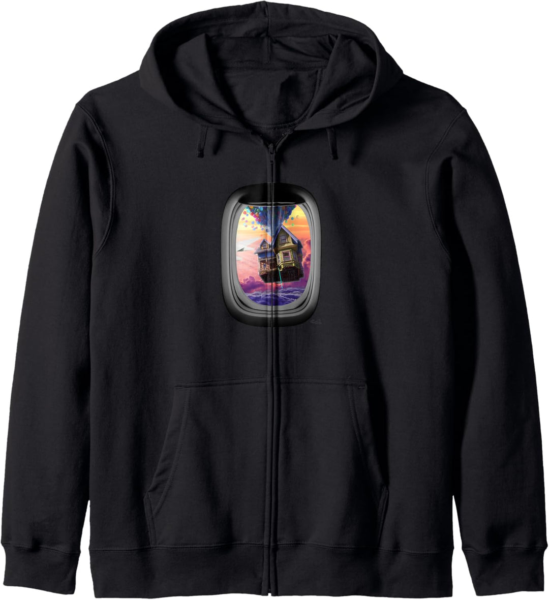 Disney Pixar Up House Balloons Window View Kapuzenjacke