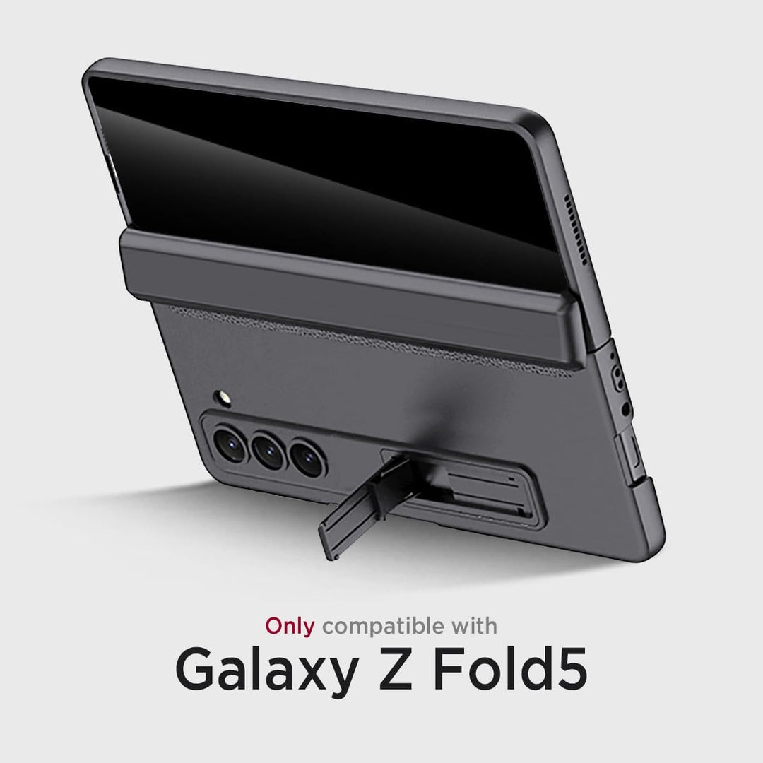 Miimall Kompatibel mit Samsung Galaxy Z Fold 5 Hülle mit Displayschutz Anti-Peeping+Magnetischer Sch