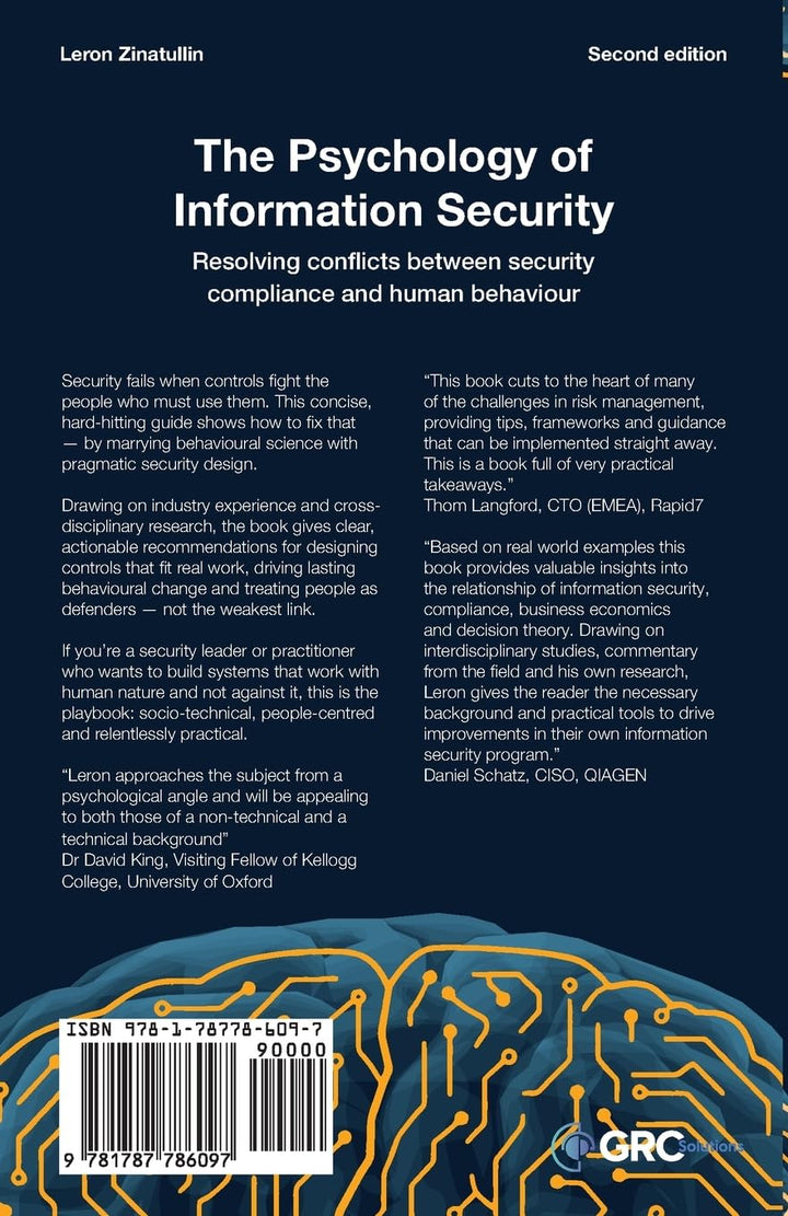 The Psychology of Information Security: Resolving conflicts between security compliance and human be