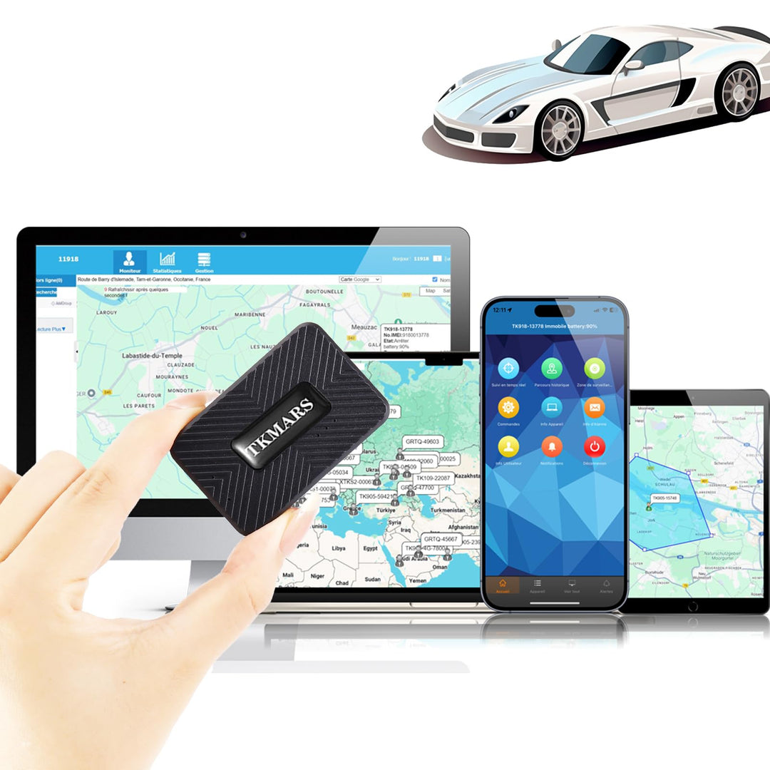 TMMARS GPS Tracker Mini GPS Tracker Klein UnauffäLlig mit Kostenloser App, Stark Magnetisch Und Wass