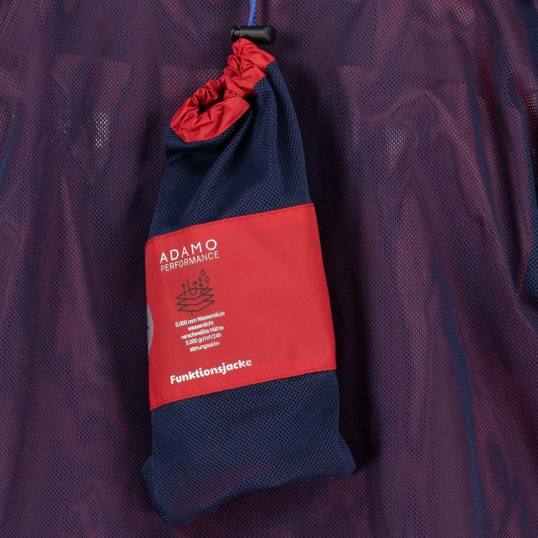 ADAMO Regenjacke Herren wasserdicht atmungsaktiv, Schwarz, Outdoor Jacke in Übergrösse mit Kapuze au