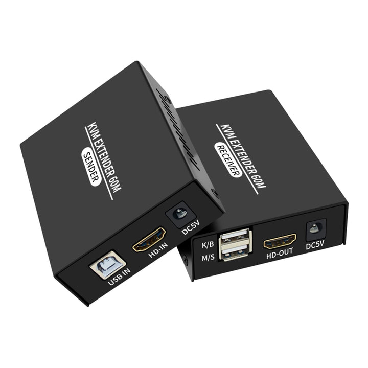 HDMI KVM Extender über Cat5e Cat6 1080P HDMI USB KVM Extender Übertragung mit Loop Out Unterstützung