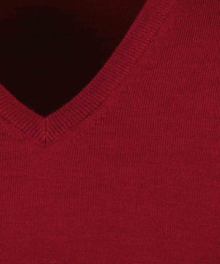RAGMAN Herren Merino-Pullover V-Ausschnitt S Beere-620, S Beere-620