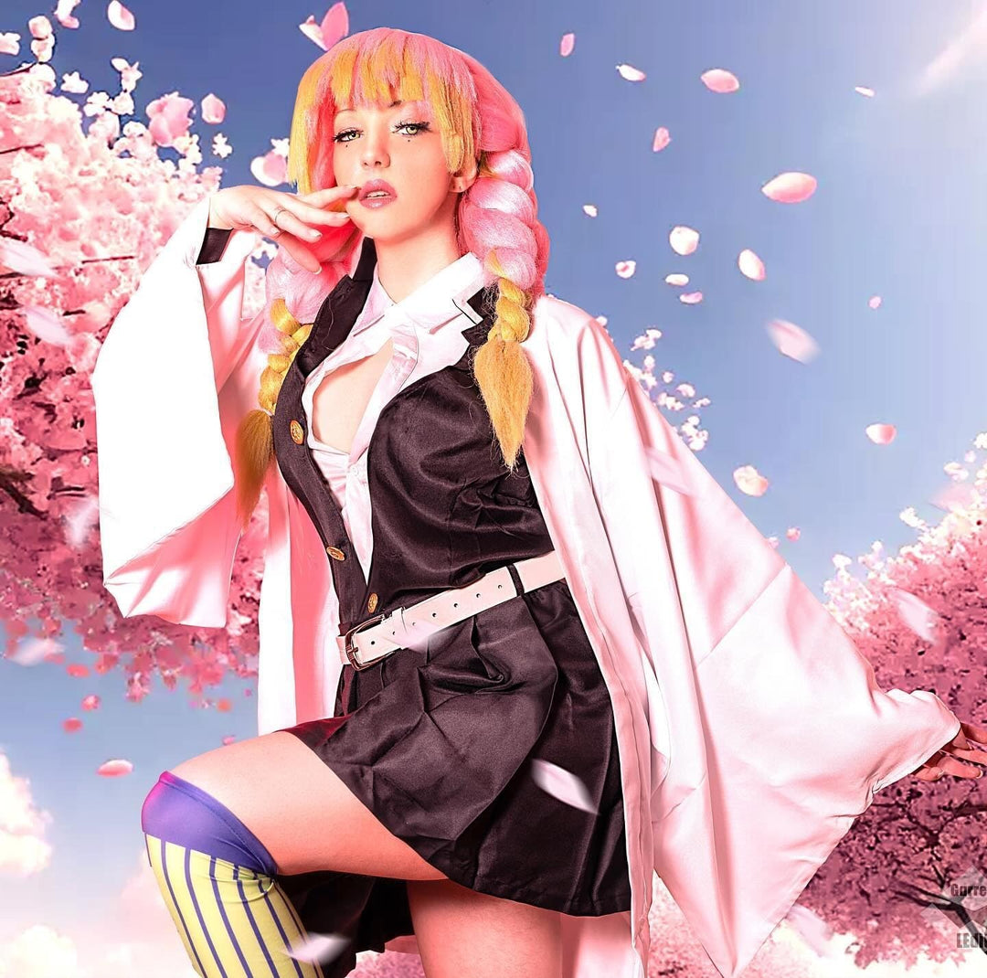 CR ROLECOS Anime Tanjirou Zenitsu Giyuu Cosplay Kostüm für Japanischer demon cosplay Outfit Hallowee