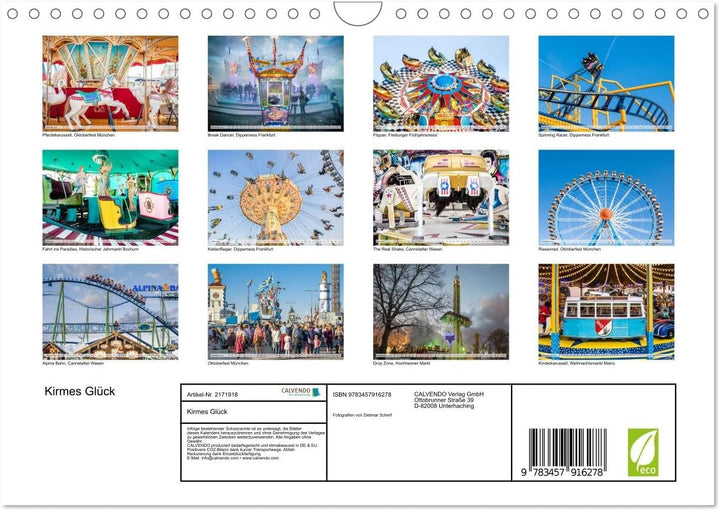 Kirmes Glück (Wandkalender 2026 DIN A4 quer), CALVENDO Monatskalender: Brillante Fotografien von Fes
