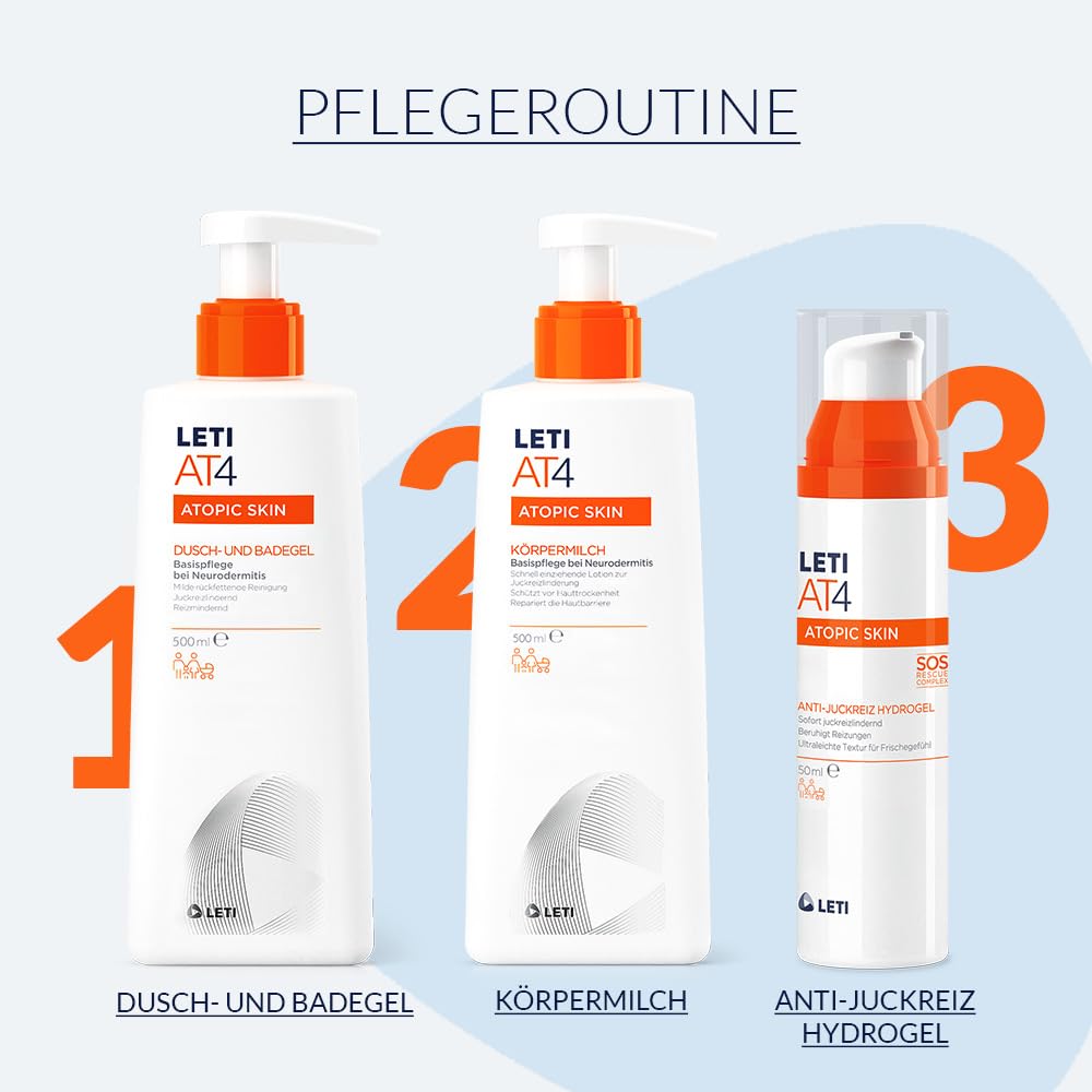 LETI AT-4 Gel de Baño Dermograso 750ML 750 ml (1er Pack), 750 ml (1er Pack)