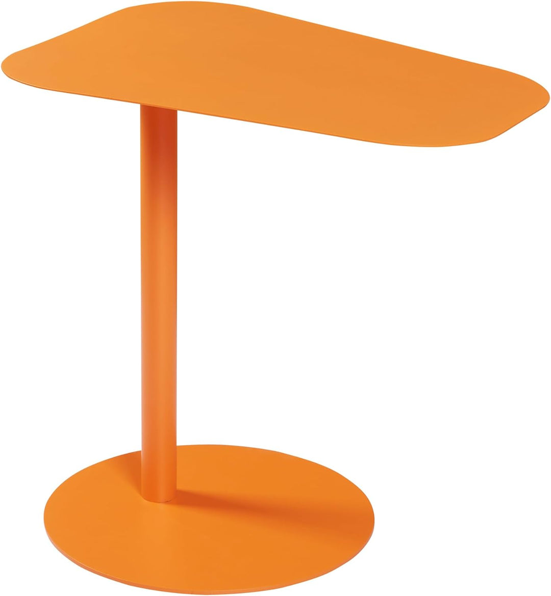 [en.casa] Beistelltisch Nastätten Gartentisch Couchtisch mit Metallgestell Sofatisch modernes Design