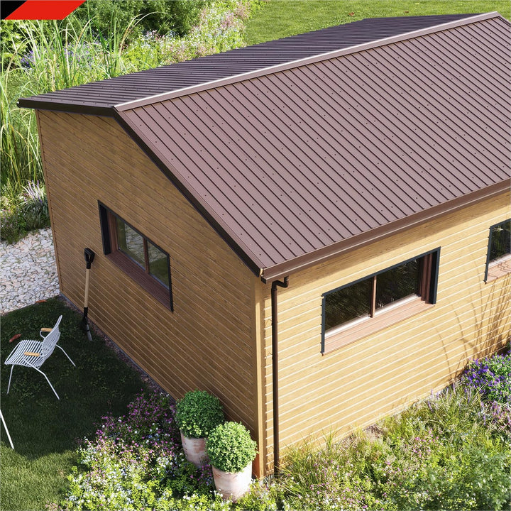 SMART Cover Set H12 Plus, 12 x Trapez-Abdeckblech 125 x 45 cm 6,75 m² Stärke 0,3 mm inkl. Schrauben