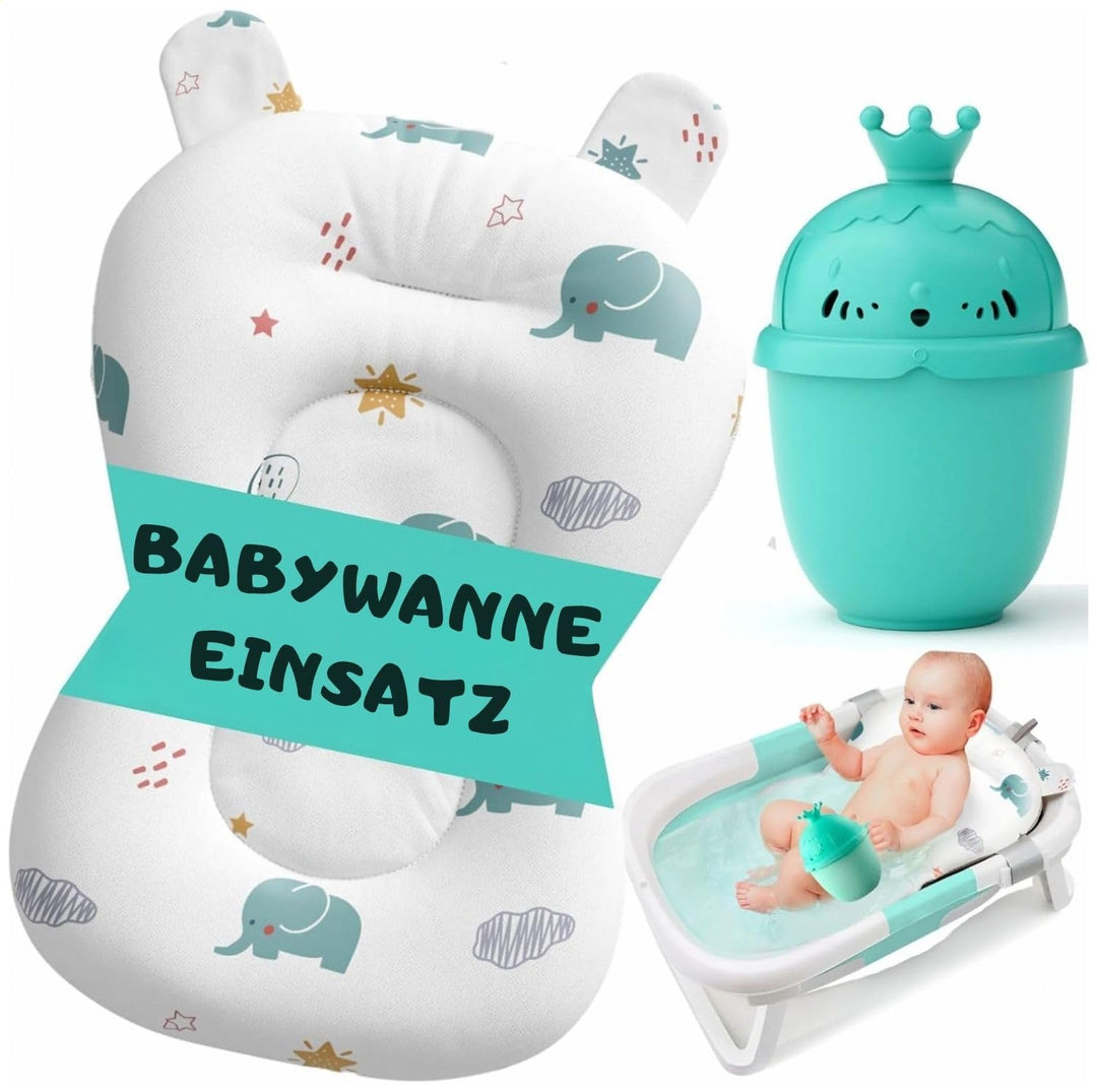 Baby Badewanneneinsatz – Baby Badewannenkissen für Badewanne - Babywanne Einsatz &amp; Badewannensitz ab
