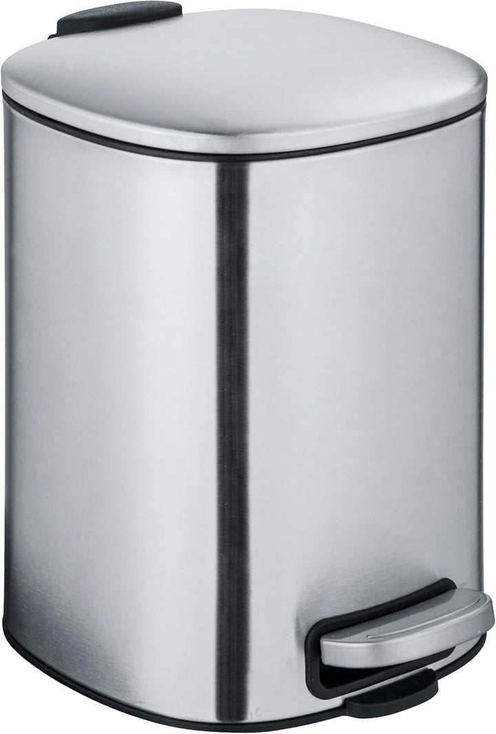 WENKO Kosmetik-Treteimer Alassio, Abfalleimer 5 Liter Volumen, hochwertiger Badezimmer-Mülleimer mit