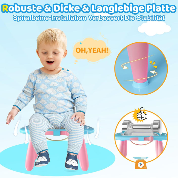 Kikidex Kleinkinder Spielzeug Alter 1-3, Magnetisch Zaubertafel, Mädchen Spielzeug für 1-2 Jahre, Ma