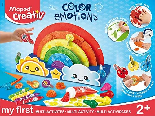 Maped CREATIV - Kleinkind-Bastel-Set 3D Regenbogen MY FIRST ab 2 Jahre - inkl. JUMBO-Fasermaler, Wac