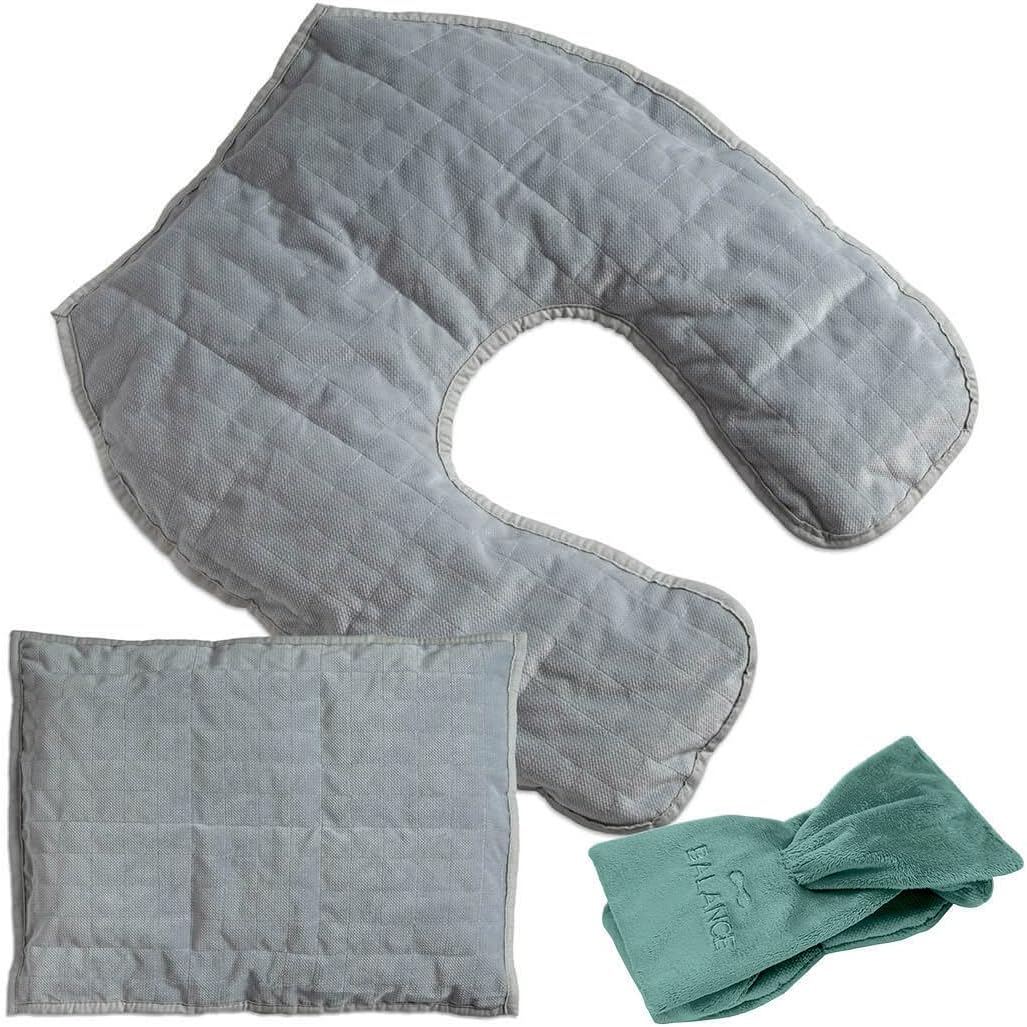 Gravity Home Office Kit : Gewichtskragen Gewichtskissen und Gewichtsband für Stress Nacken- Rücken-