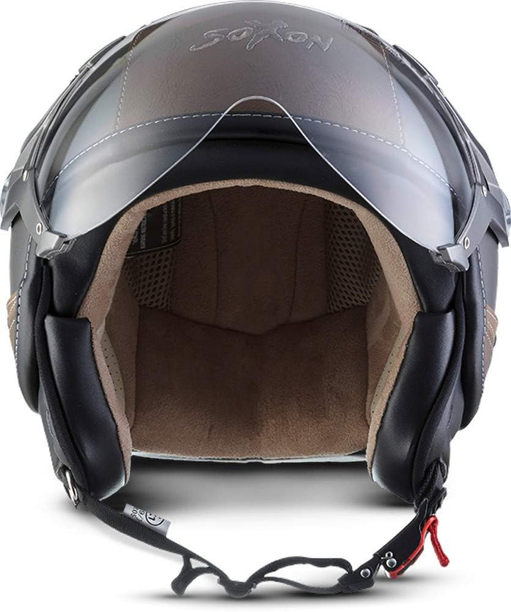 Soxon® SP-325 Urban „Titan“ · Jet-Helm · Motorrad-Helm Roller-Helm Scooter-Helm Moped Mofa-Helm Chop