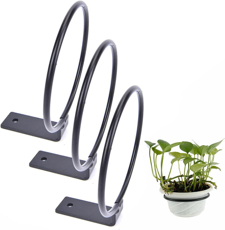 LIKEUDO 3 Stück 8 Zoll Wand Ring Blumentopfhalter Wandhalterung Blumentopf Rack Pflanzer Metall Topf