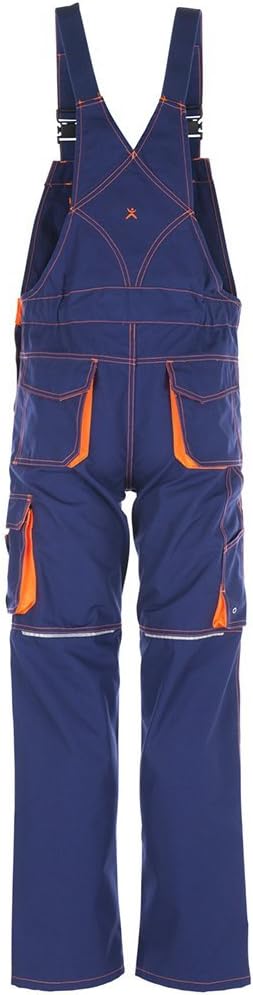 Planam Grösse 58 Unisex Basalt Neon Latzhose Marine orange Modell 6231 Marine/Orange 58, Marine/Oran