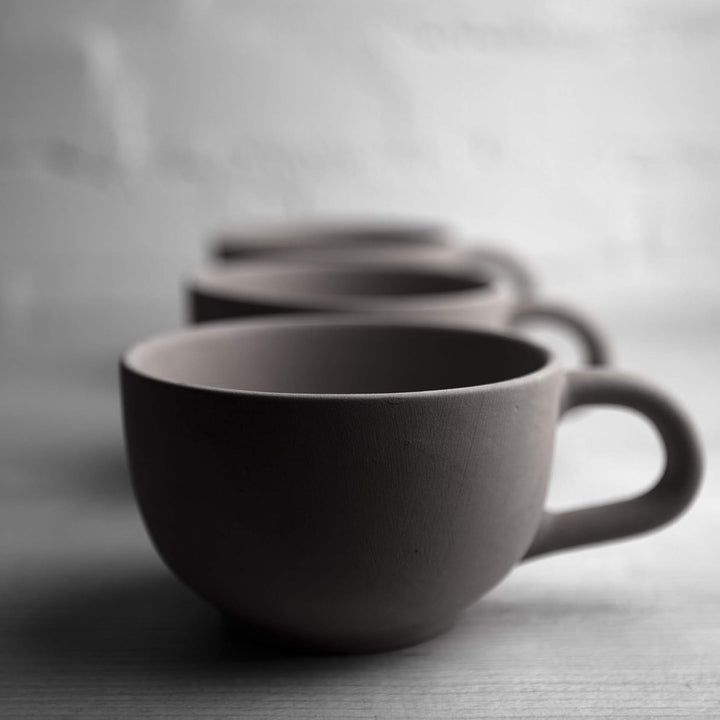 City to Cottage® - Keramik XXL Tasse 500 ml | Kaffeebecher | Blau-Weiss gestreift | Handgemacht | Ke