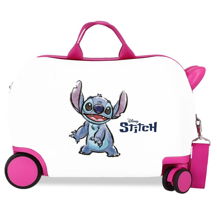 Disney Adorable Stitch Moods Kabinenkoffer, starres ABS, Zahlenschloss an der Seite, 4 Doppelräder,