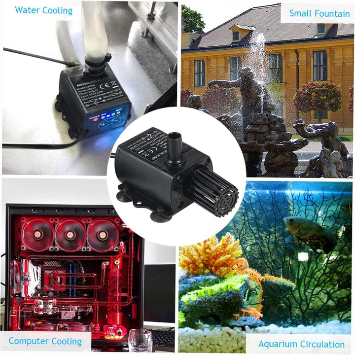 Matybobe Ultra-leise Mini USB DC5V 4,8 Watt 300L / H Aufzug 300 cm Brushless Wasserpumpe Wasserdicht