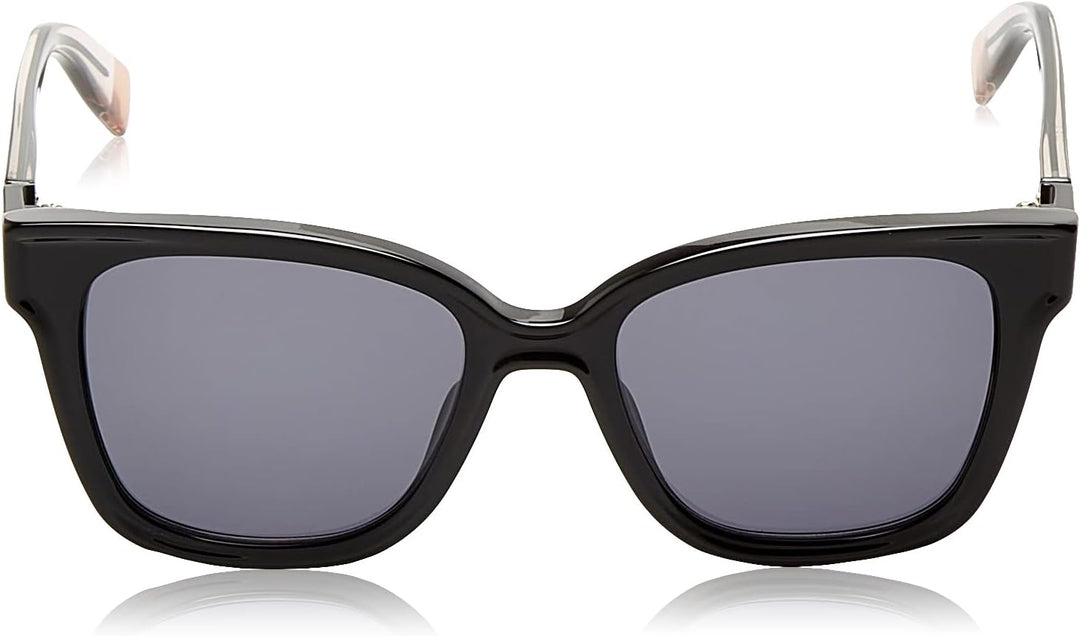 Furla Unisex SFU597V Sunglasses, Black, 53