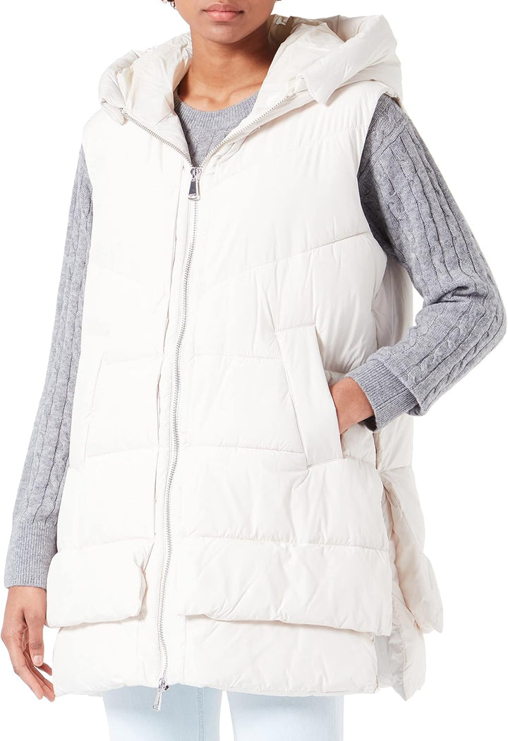 s.Oliver Damen Weste ärmellos XL creme 0330, XL creme 0330