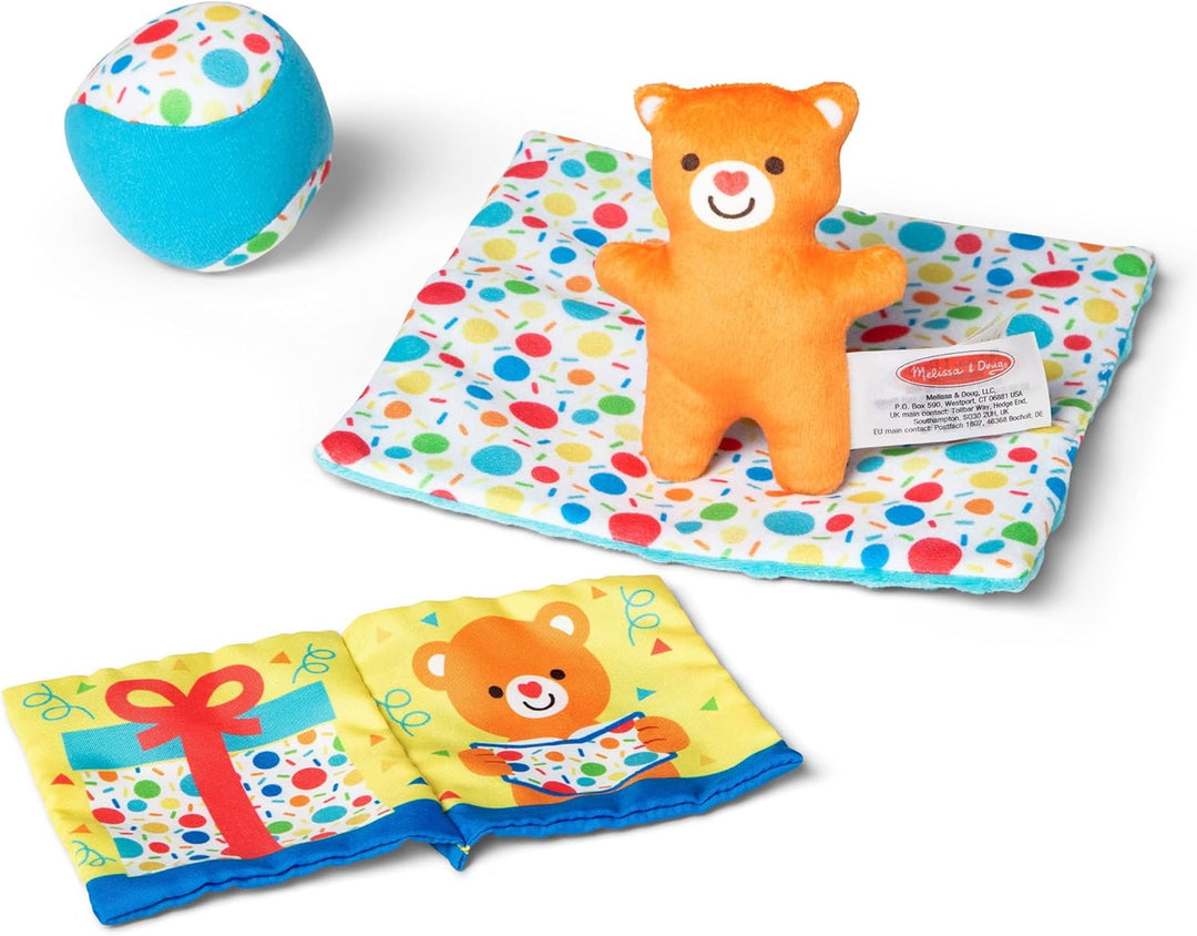 Melissa & Doug Überraschungs-Geschenkbox aus Holz Babyspielzeug | Frühes Lernen Spielzeug | Sensoris